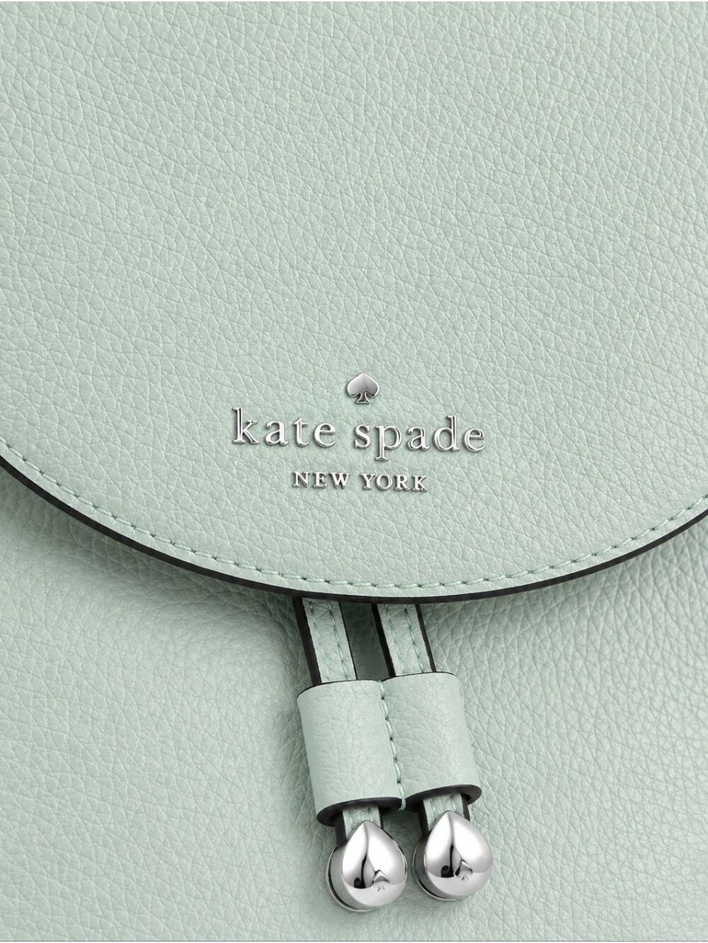 Kate Spade Mint Green Pebble Leather Backpack - Picture 6 of 7